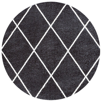 Cole Minimalist Diamond Trellis Area Rug